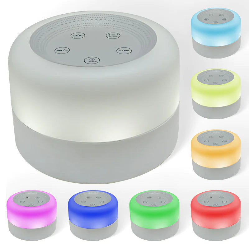 White Noise Sleep Lamp – Calming Light & Soothing Sounds for Restful Nights– Glowaro™