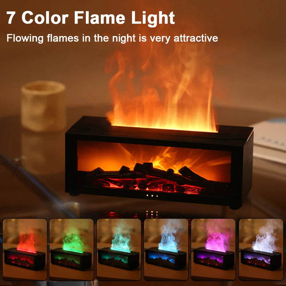 FlameMist Aromatherapy Diffuser – Relaxing Flame Effect for Calm, Cozy Spaces– Glowaro™
