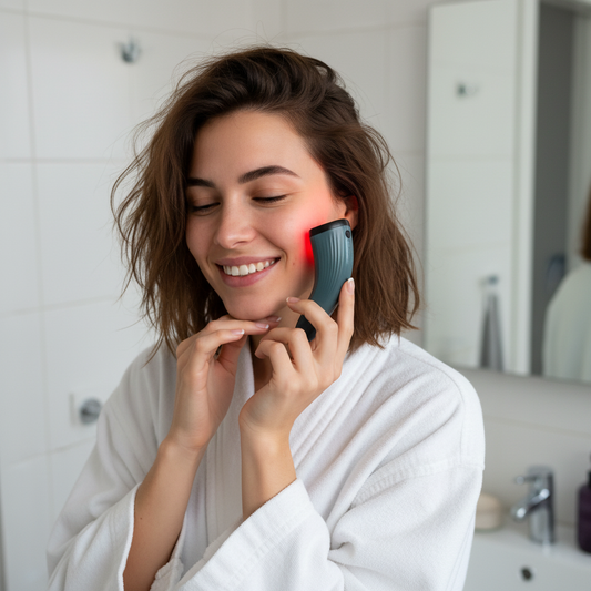 Dual Light Acne Pen â Blue & Red LED Therapyâ Glowaroâ˘