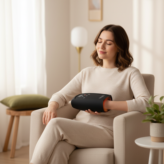 Smart Hand Massager with Heat – Deep Relaxation for Tired Hands– Glowaro™
