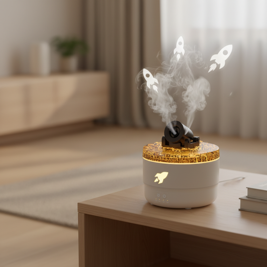 FlameAura Aromatherapy Humidifier – Calming Flame Mist for Relaxing Spaces– Glowaro™