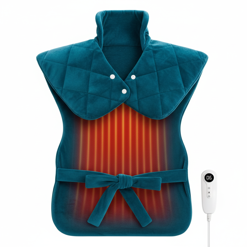 Heated Therapy Pad – Full-Body Comfort for Neck, Shoulders & Back– Glowaro™