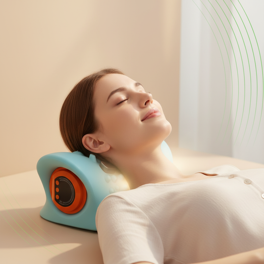 Smart Neck Relief Pillow – Deep Heat Therapy for Neck & Cervical Pain Relief– Glowaro™
