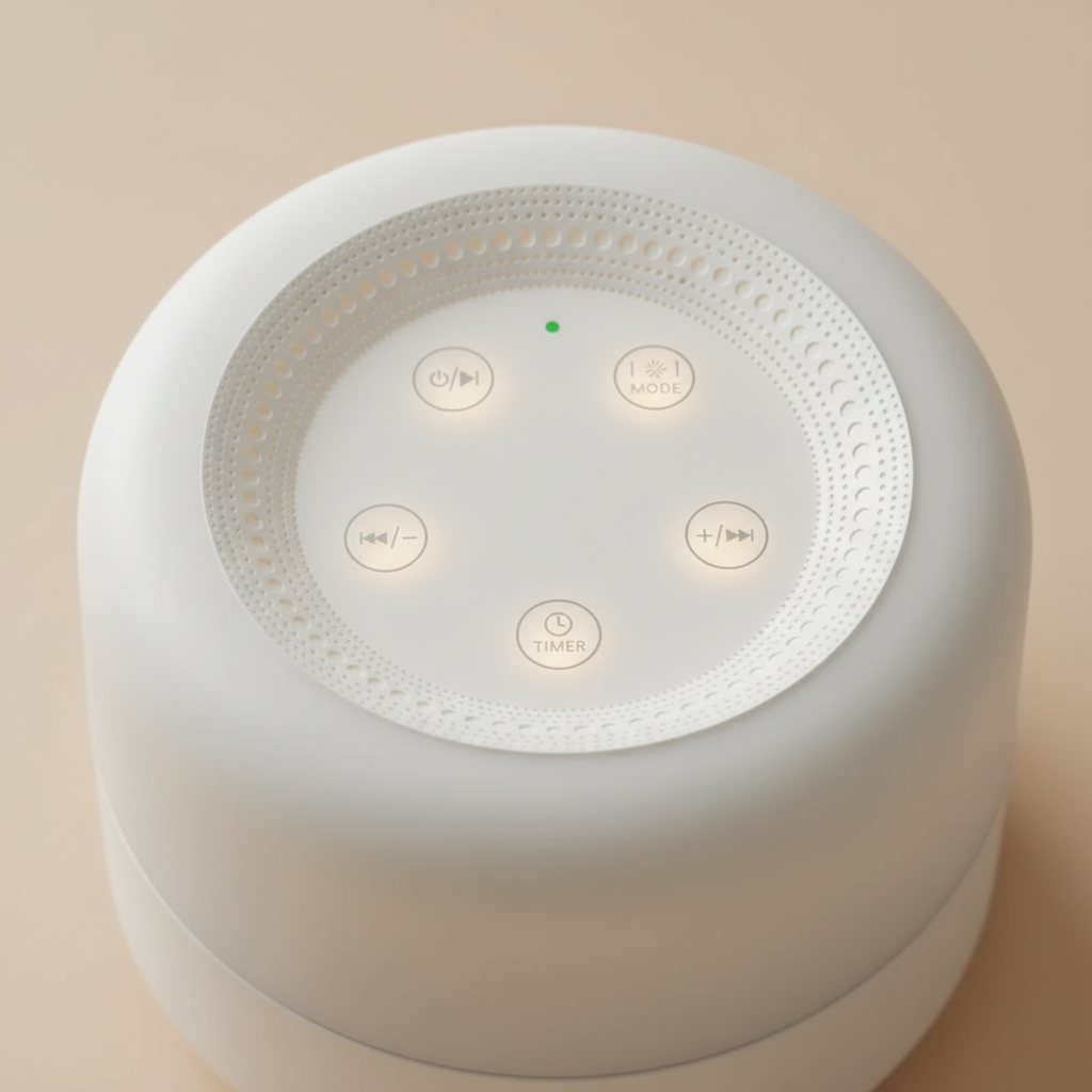 White Noise Sleep Lamp – Calming Light & Soothing Sounds for Restful Nights– Glowaro™