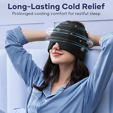 Ice Therapy Mask for Migraines & Headache Relief Mask– Glowaro™